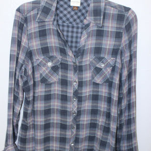 Sonoma Long Sleeve Blue Button Down